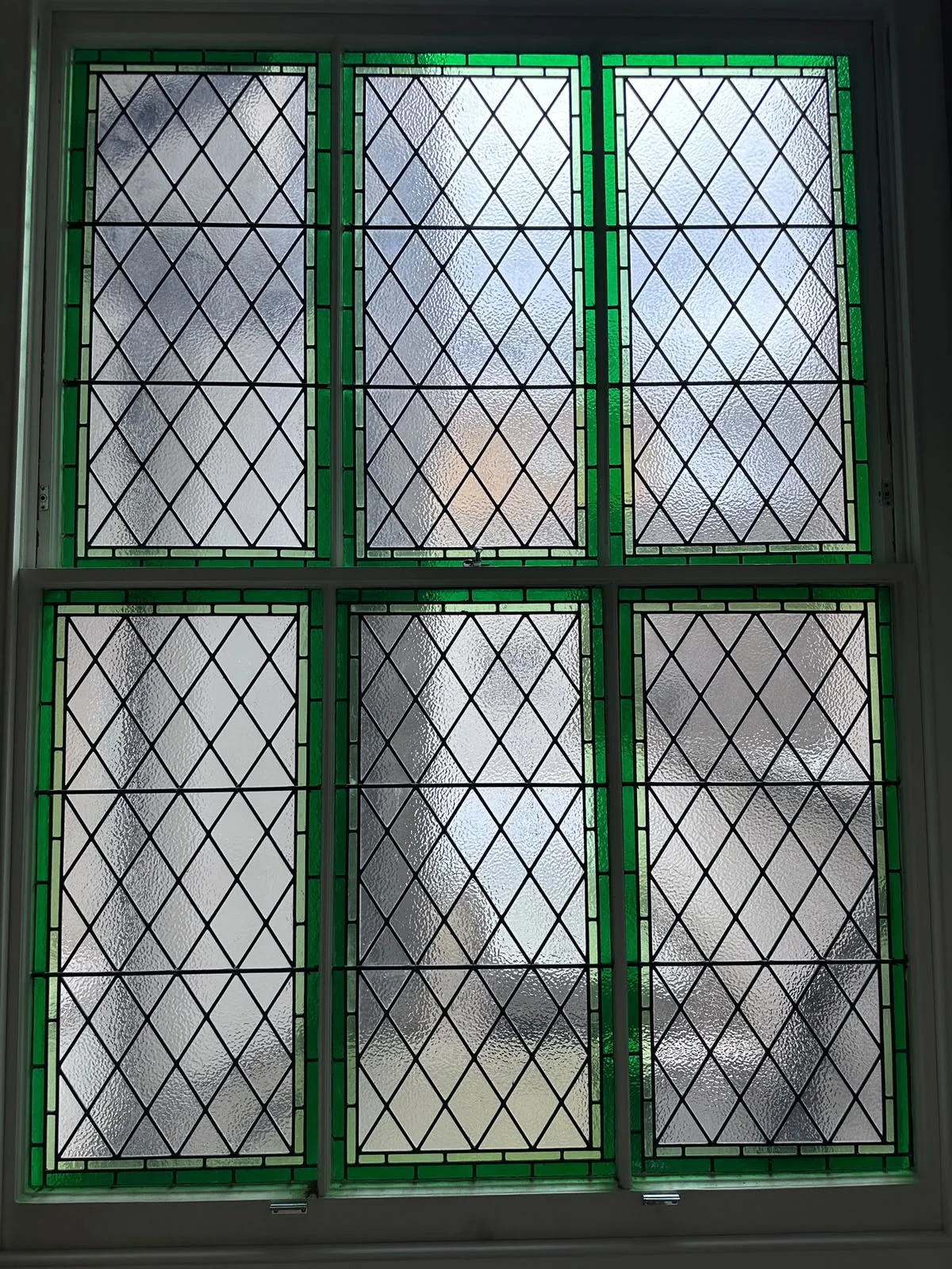 Stained-glass sash window integration