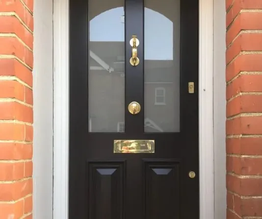 Bespoke panelled entrance door