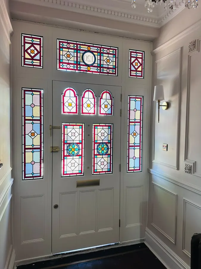 Entrance joinery viewed from the hall